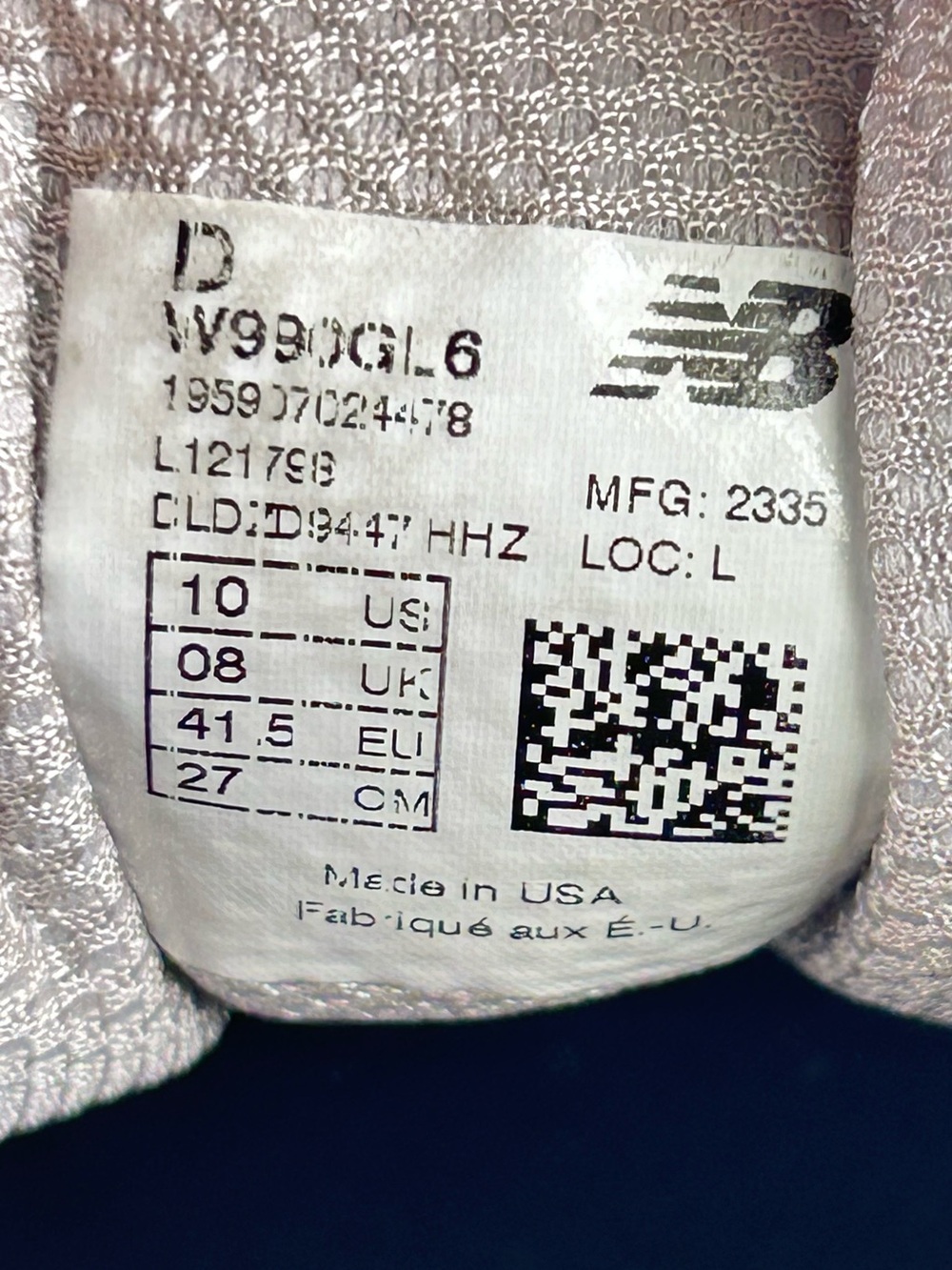 New Balance 990v6 Grey Athletic Sneaker Running Shoes Made In USA Womens Size 10 - Picture 10 of 11